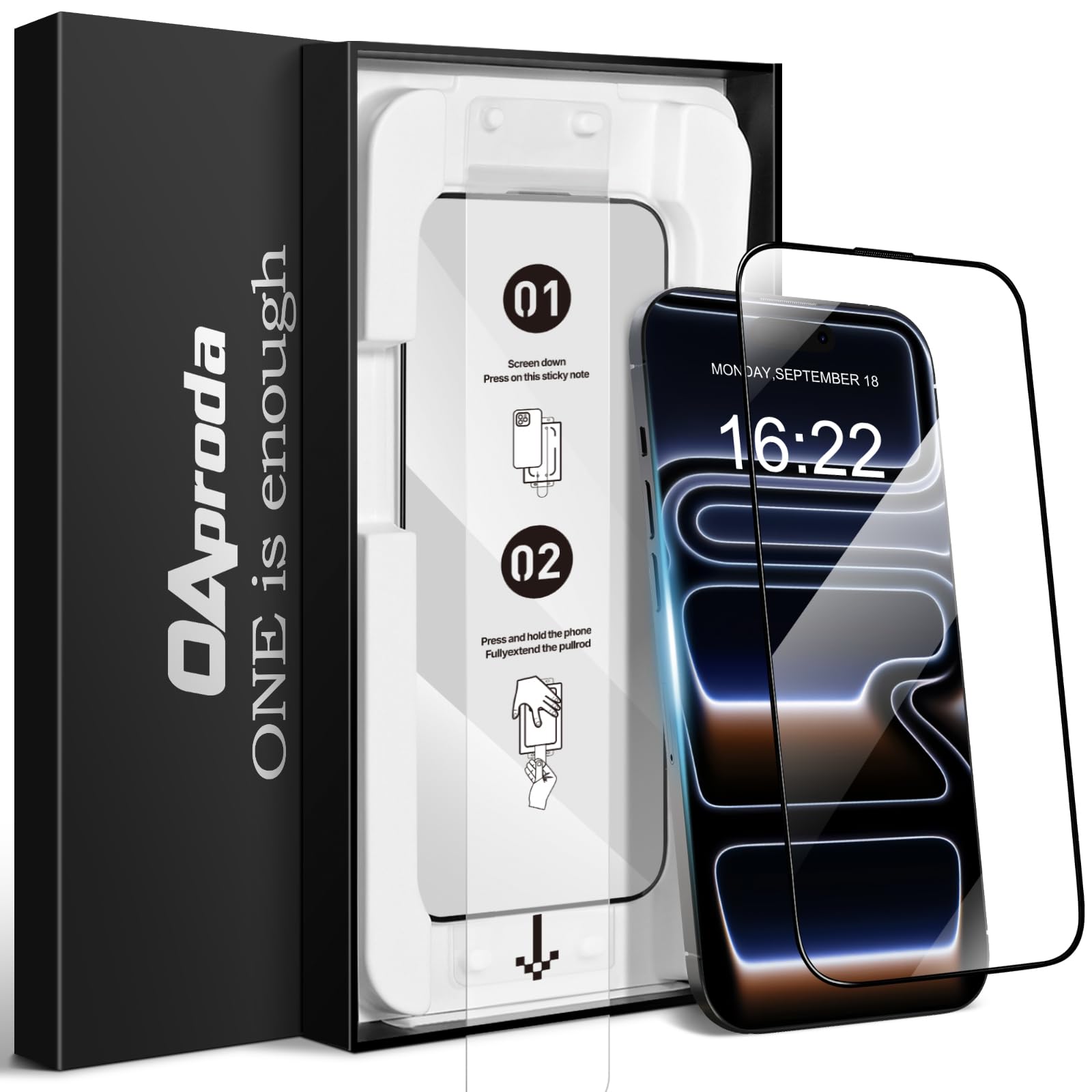 Amazon | 【1枚が3枚に匹敵・新型ガイド枠】OAproda iPhone 17 Pro用